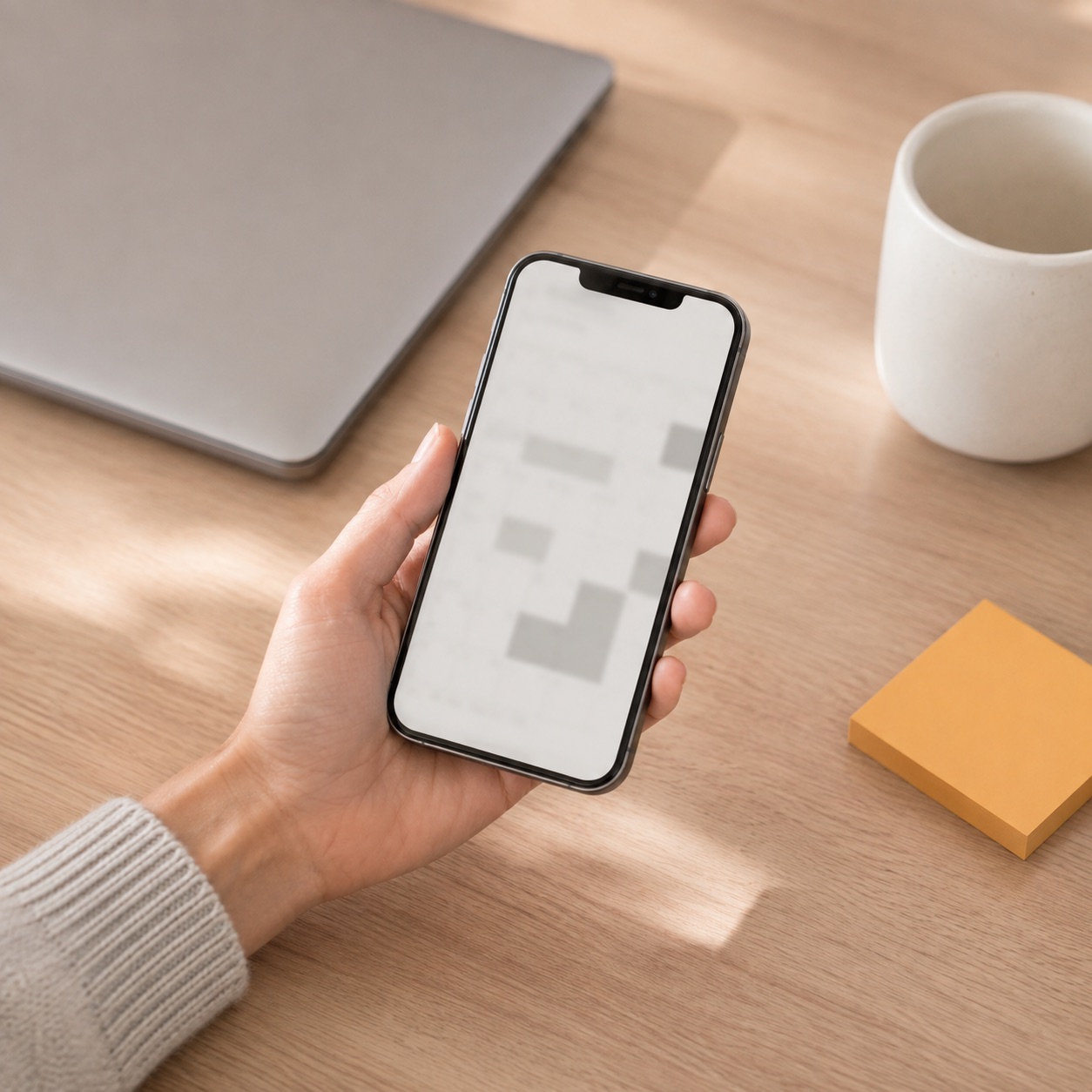 A patient booking a clinic appointment on their phone while the practice diary fills in the background